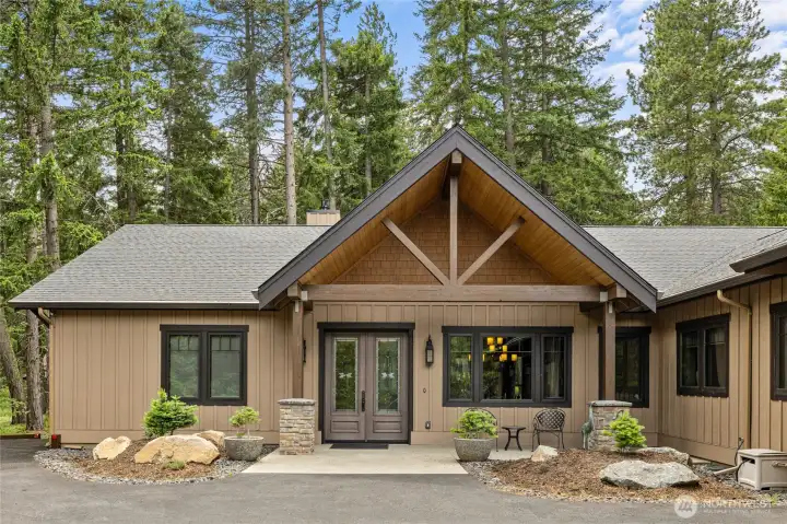 Front of home view with porch