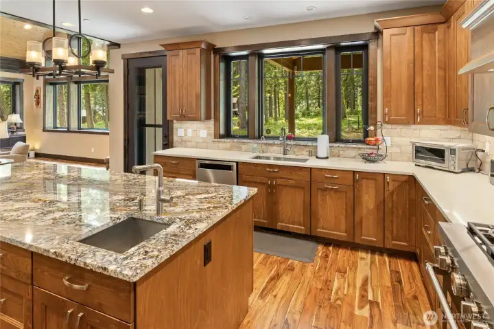 Natural light into kitchen area