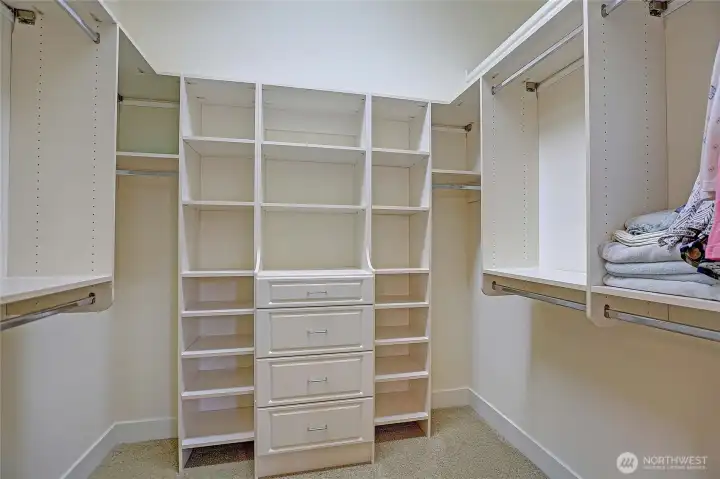 Generous custom closet off primary en-suite.