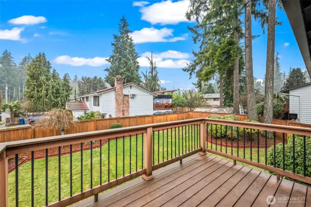 Deck off Dining room