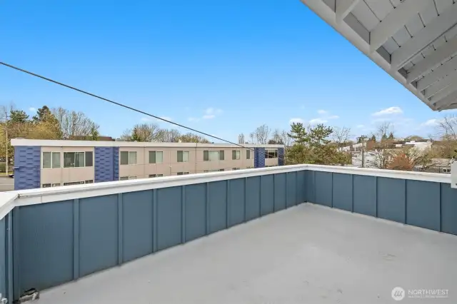 Soak in the sunshine on the private deck