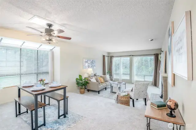 Save on your energy bill and enjoy all of the natural light that fills this home. Added bonus - all windows have window coverings.