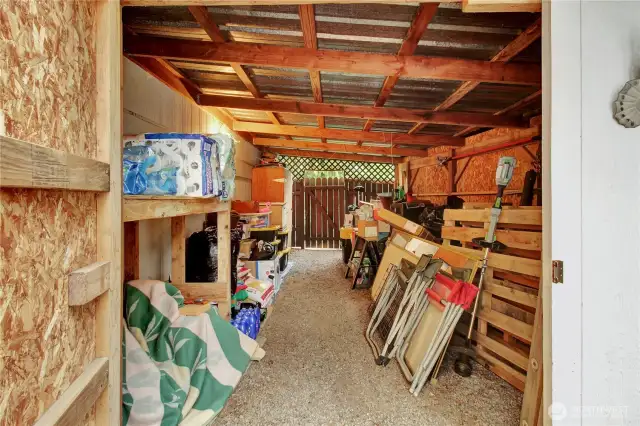 The lean-to leading to the front door.  This was a small garage at one time.
