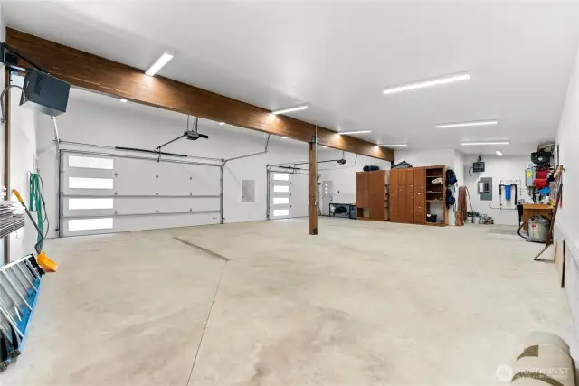 1327 sq foot 3 car heated Garage