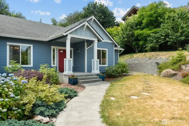 Inviting front entry leads you in!