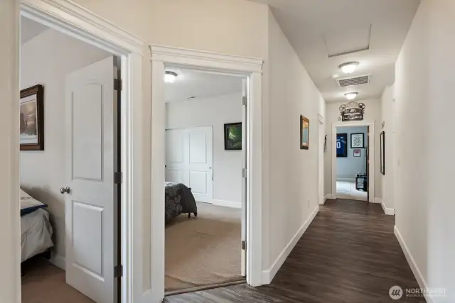 Each bedroom is generous in size.