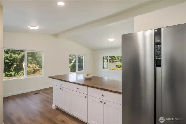 Kitchen is Open to the Dining & Living Room