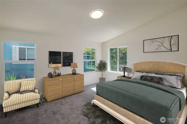 Primary Bedroom Virtually Staged