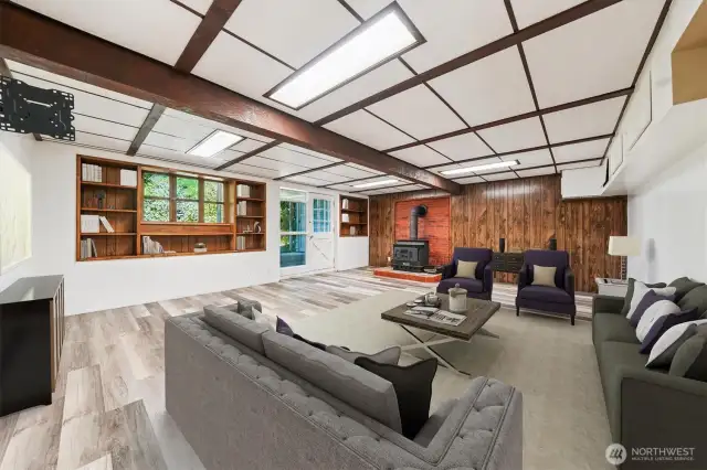 Recreation Room with Virtual Staging