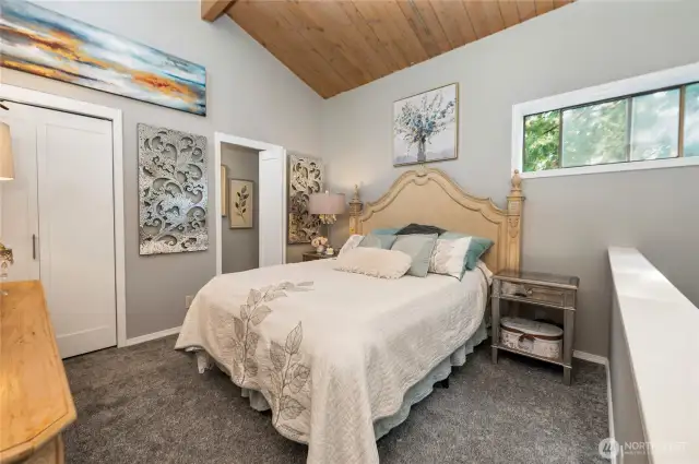 Upper level loft bedroom