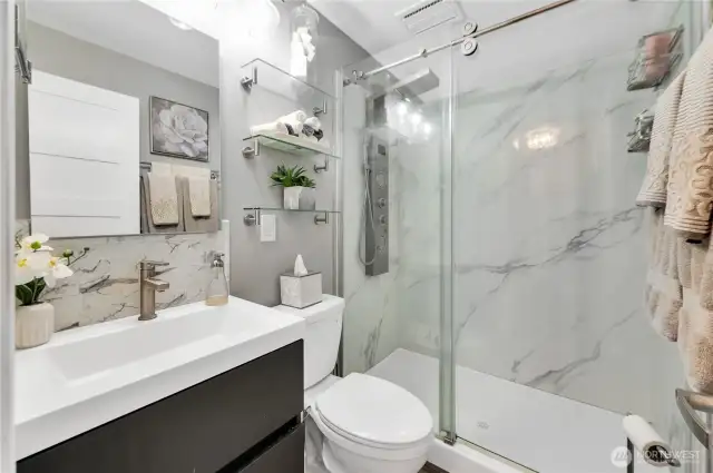 Main level three quarter bathroom