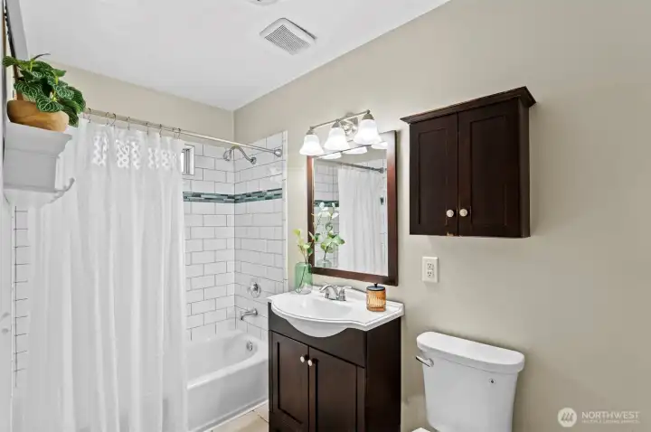 New water heater in 2019 keeps the shower hot! A few bathroom updates too!
