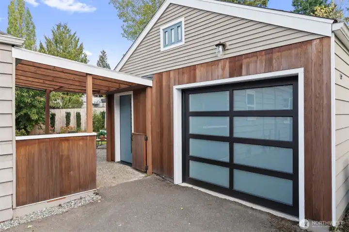 Garage structure was existing and then finished inside in 2020 with additional living space! Or can be a 1 car garage.