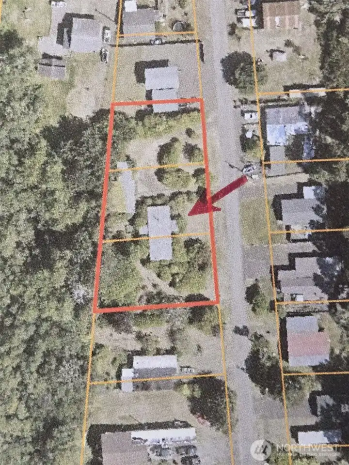 Property sits on on 3 Lots.