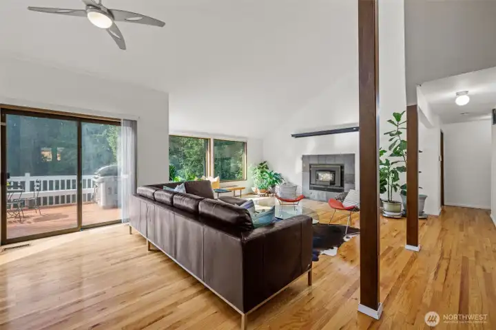 Lots of windows for natural light.