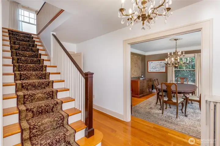 Let's go upstairs...time for bed.