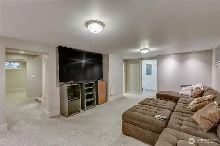 Great spot for "movie night" or watching the "big game".