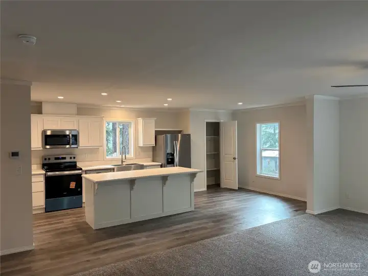Large Kitchen with Pantry and Eating Space