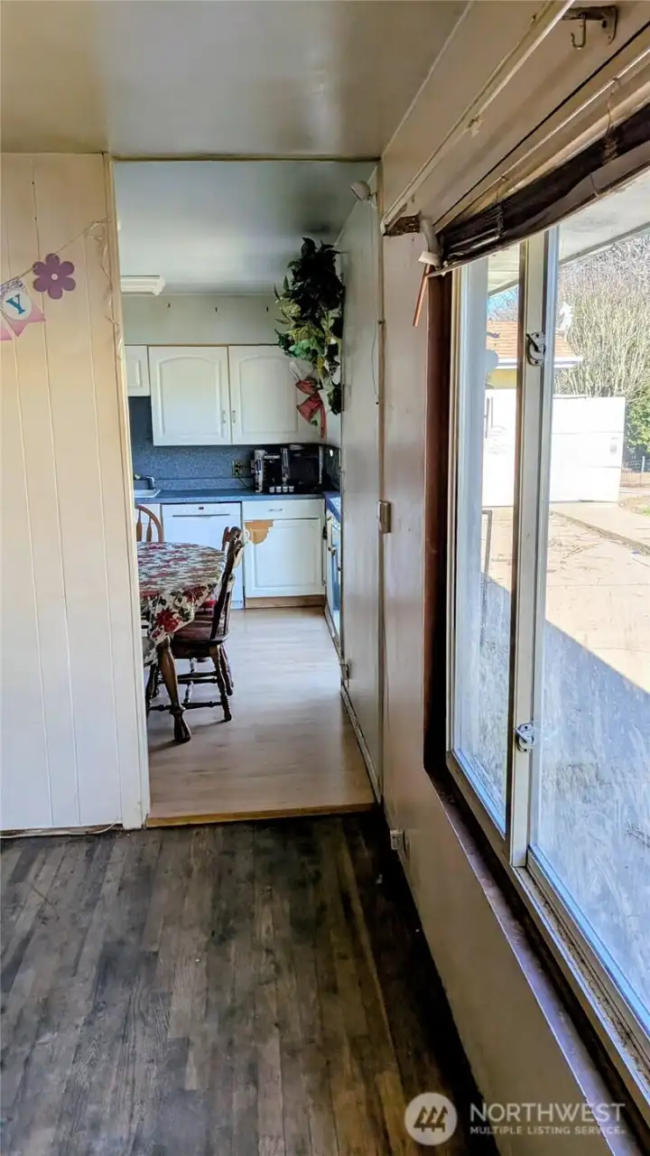 Back window to Kitchen