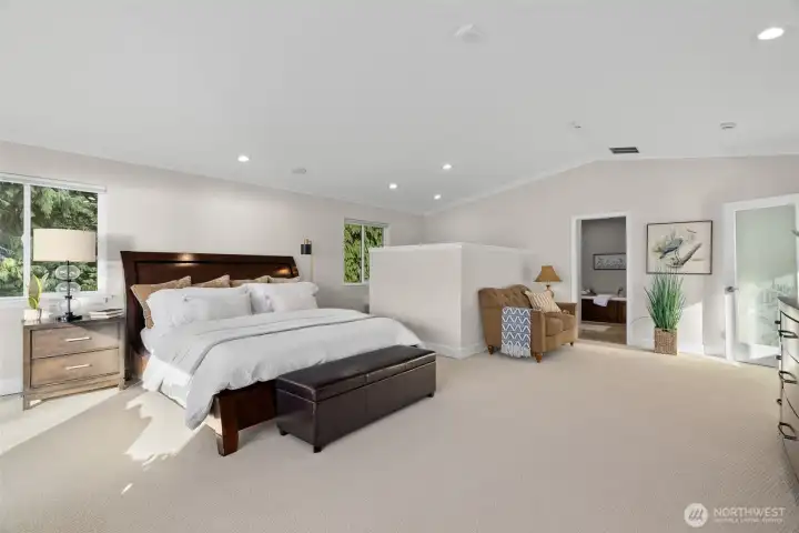 Massive primary bedroom.