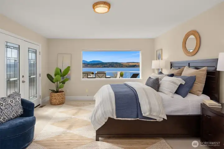 Main level primary bedroom option.