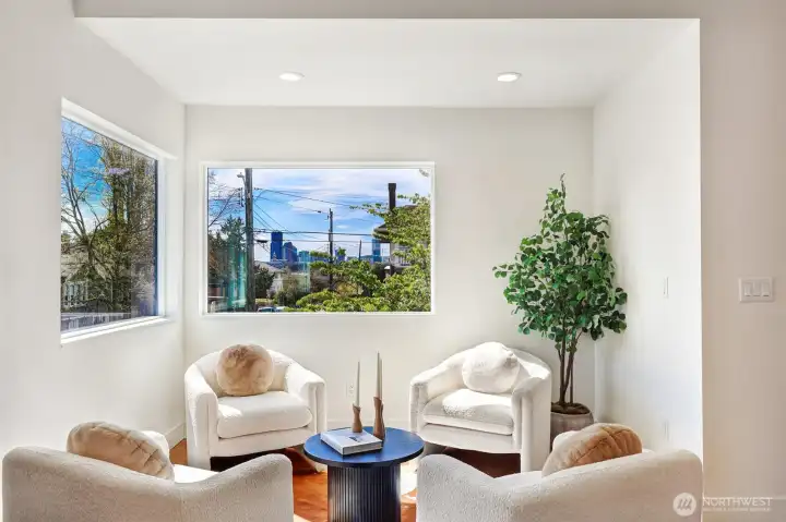 Views of downtown Seattle to the west