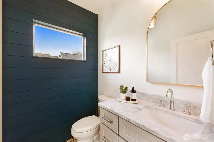 Main floor powder room