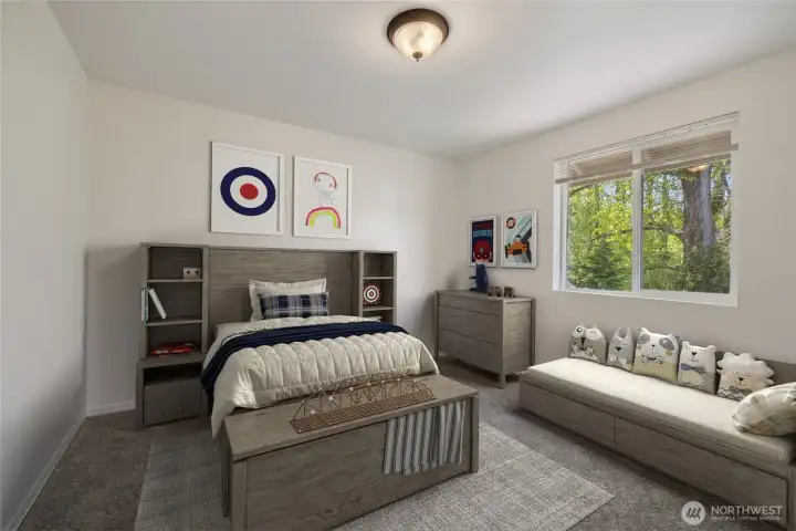 VIRTUALLY STAGED BEDROOM 2