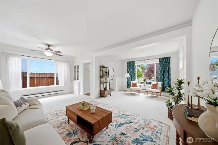 Bright and spacious living room, perfect for everyday living and entertaining