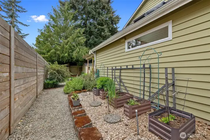 Garage beds ready for your green thumb