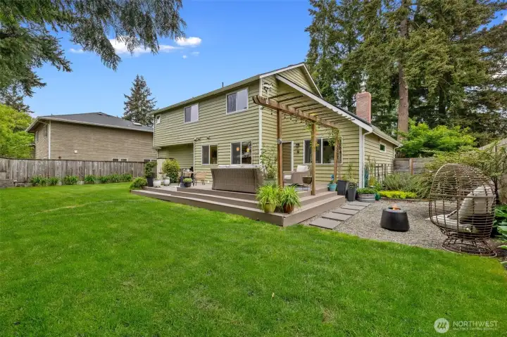 Large backyard