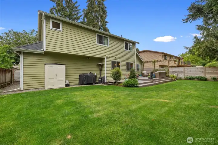 Spacious yard
