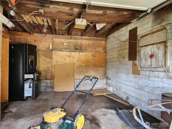 Garage interior Garage interior