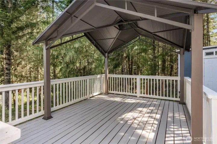 Side porch. So much space to entertain