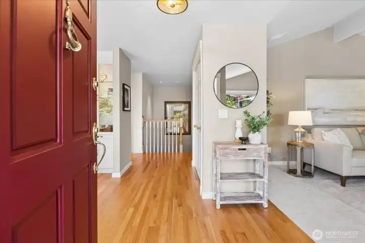 Entry with hardwoods