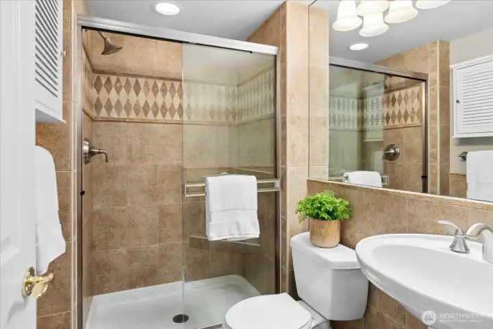 3/4 bath on the lower level