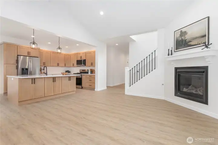 The home has a nice open floorplan.
