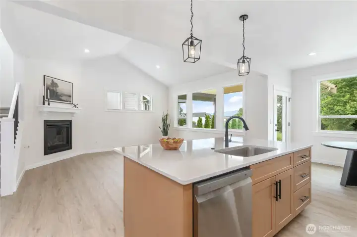Open floor plan for entertaining and everyday living.