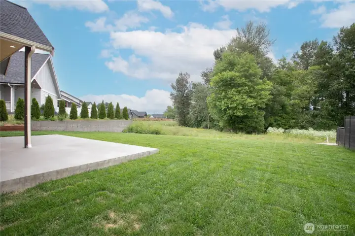 Plenty of room for outdoor activities.