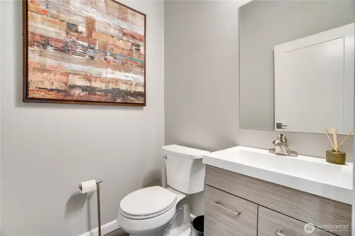 Half bathroom in recording studio