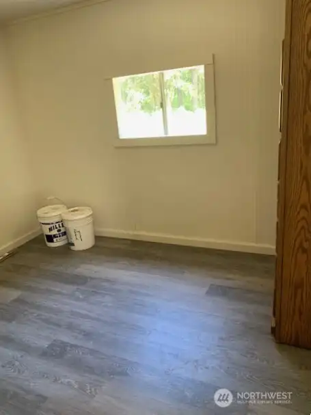 Bedroom with wardrobe.