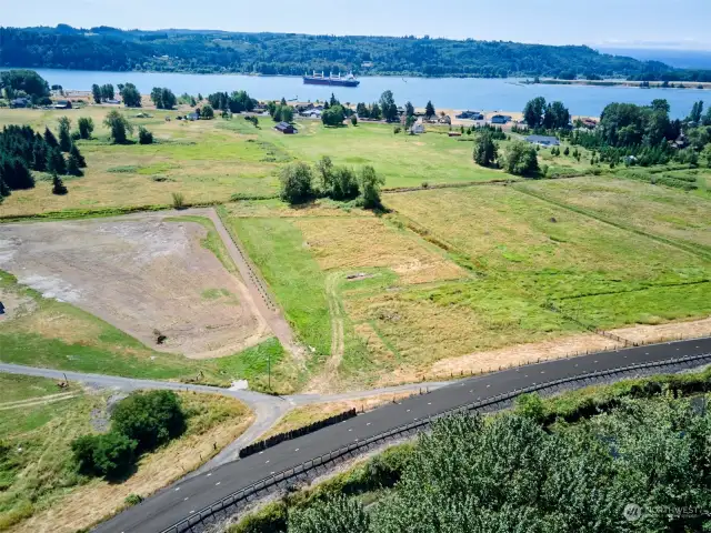 Aerial view of acreage