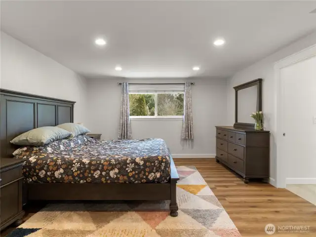 Primary bedroom on the main floor.