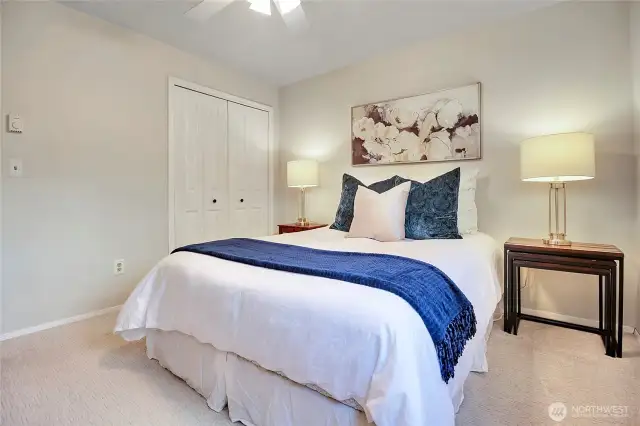 Deep closet for plenty of storage.
