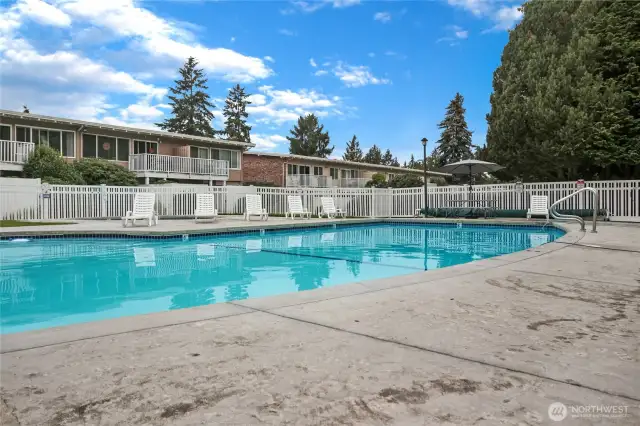 Splash and play on the hot summer days in the in-ground private swimming pool.