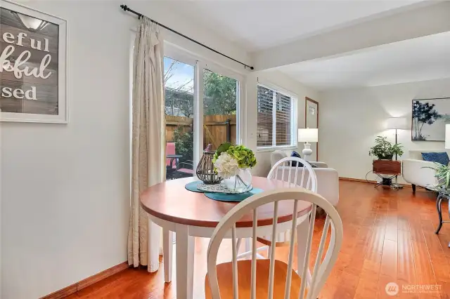 Charming eating space.