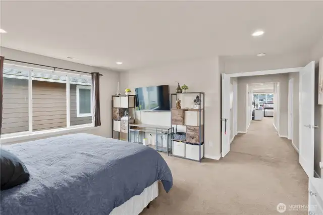 Spacious primary bedroom