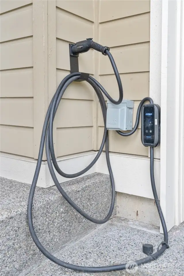 Electric charging station in the front of home plus 2nd one in garage