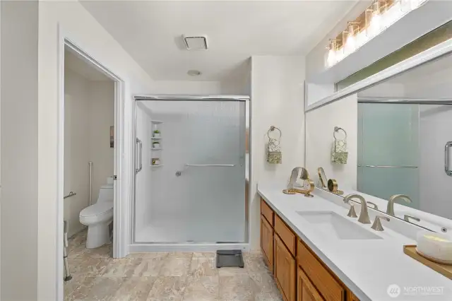 NEW Remodeled shower- Primary bath