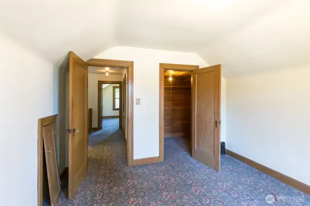 All bedrooms have walk-in closets, unusual for an historic home